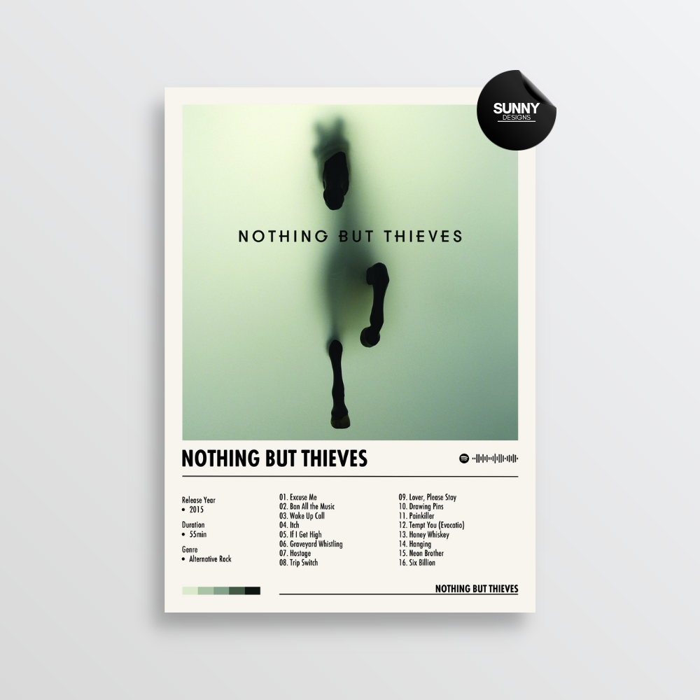 Nothing But Thieves Nothing But Thieves merch custom album cover poster music poster personalized gifts poster mockup poster template album posters for wall Sunny Designs Poster 