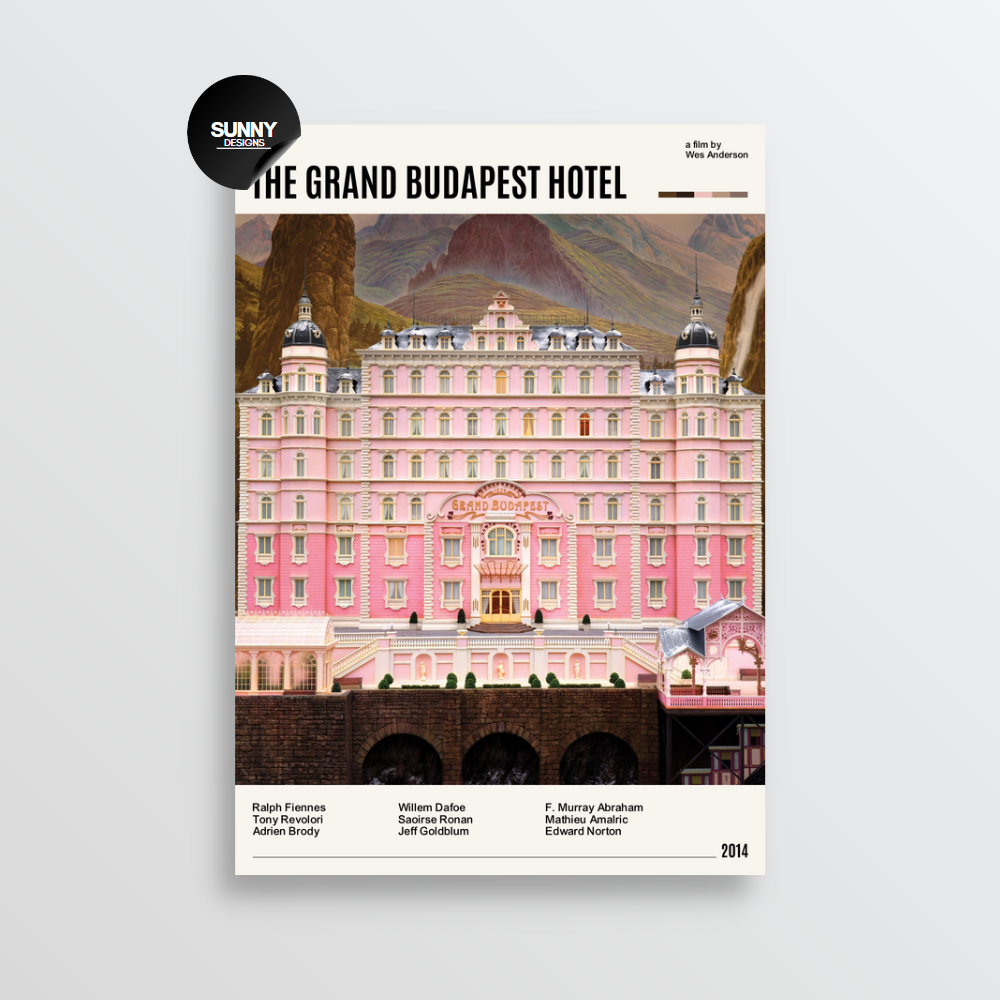 The Grand Budapest Hotel minimalist movie film TV show serie poster. Ontdek onze collectie minimalistische filmposters en tv-serieposters, perfect voor liefhebbers van stijlvolle wanddecoratie. Deze unieke kunstwerken zijn een must-have voor filmliefhebbers en voegen een moderne touch toe aan elk interieur.