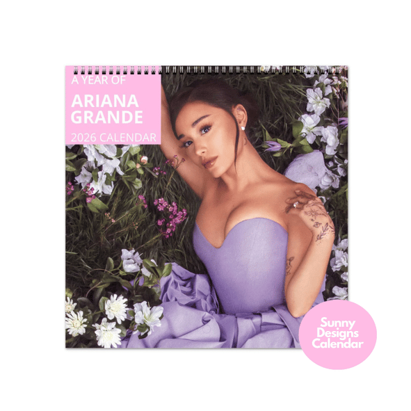 Ariana Grande 2026 Wall Calendar - Sunny Designs Posters Celebrity Wall Art - Unique Gift - Celebrity Calendar Planner Desk