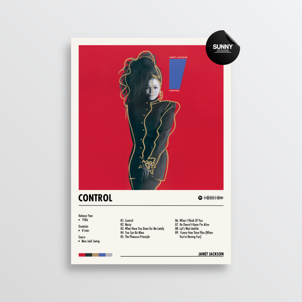 Janet Jackson Control Album Cover Poster Sunny Designs Posters janet-jackson-control-album-cover-poster-sunny-designs-posters