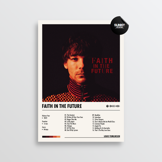 Louis Tomlinson Faith In The Future merch custom album cover poster music poster personalized gifts poster mockup poster template Sunny Designs Poster 