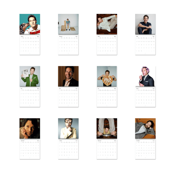 A Year of Paul Rudd 2026 Wall Calendar