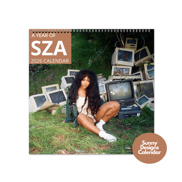 SZA 2026 Wall Calendar - Sunny Designs Posters Celebrity Wall Art - Unique Gift - Celebrity Calendar Planner Desk