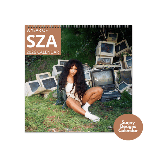 SZA 2026 Wall Calendar - Sunny Designs Posters Celebrity Wall Art - Unique Gift - Celebrity Calendar Planner Desk