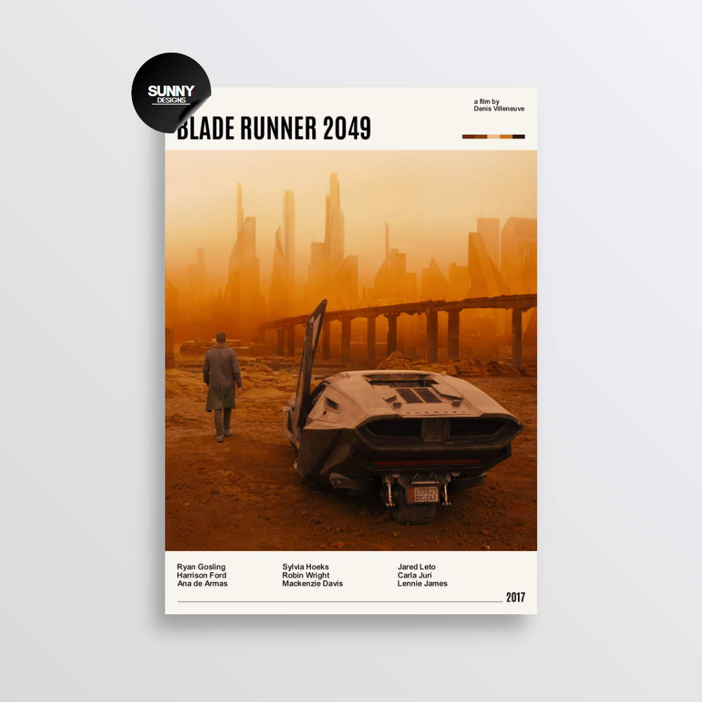 Blade Runner 2049 minimalist movie film TV show serie poster. Ontdek onze collectie minimalistische filmposters en tv-serieposters, perfect voor liefhebbers van stijlvolle wanddecoratie. Deze unieke kunstwerken zijn een must-have voor filmliefhebbers en voegen een moderne touch toe aan elk interieur.