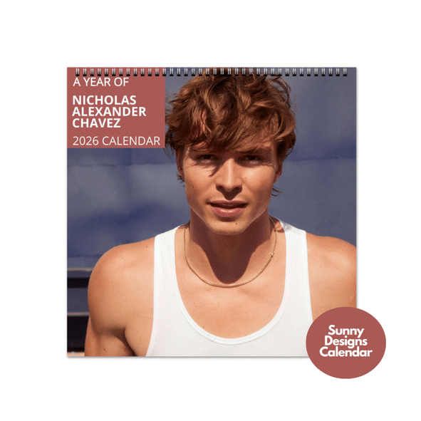 Nicholas Alexander Chavez 2026 Wall Calendar - Sunny Designs Posters Celebrity Wall Art - Unique Gift - Celebrity Calendar Planner Desk