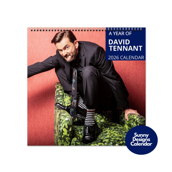 David Tennant 2026 Wall Calendar - Sunny Designs Posters Celebrity Wall Art - Unique Gift - Celebrity Calendar Planner Desk