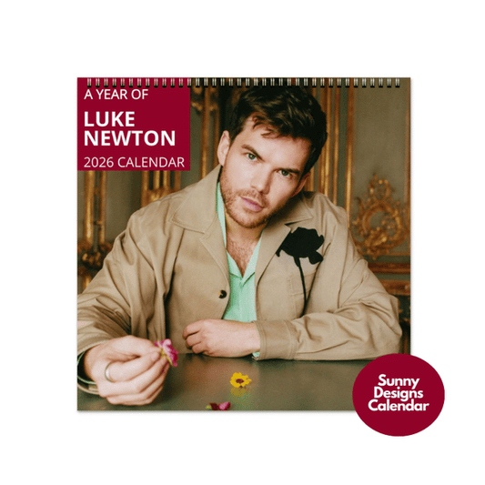 Luke Newton 2026 Wall Calendar - Sunny Designs Posters Celebrity Wall Art - Unique Gift - Celebrity Calendar Planner Desk