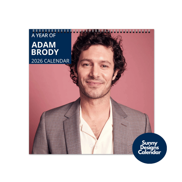 Adam Brody 2026 Wall Calendar - Sunny Designs Posters Celebrity Wall Art - Unique Gift - Celebrity Calendar Planner Desk