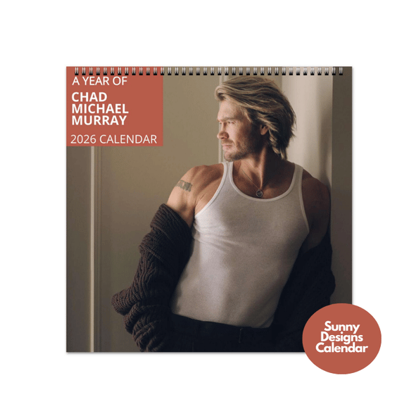 Chad Michael Murray 2026 Wall Calendar - Sunny Designs Posters Celebrity Wall Art - Unique Gift - Celebrity Calendar Planner Desk
