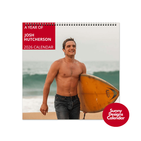 Josh Hutcherson 2026 Wall Calendar - Sunny Designs Posters Celebrity Wall Art - Unique Gift - Celebrity Calendar Planner Desk