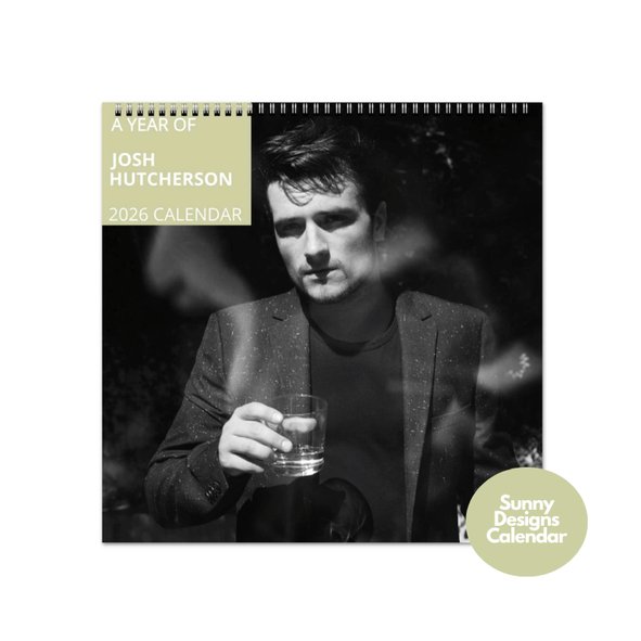 Josh Hutcherson 2026 Wall Calendar - Sunny Designs Posters Celebrity Wall Art - Unique Gift - Celebrity Calendar Planner Desk