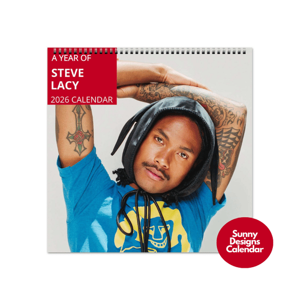Steve Lacy 2026 Wall Calendar - Sunny Designs Posters Celebrity Wall Art - Unique Gift - Celebrity Calendar Planner Desk