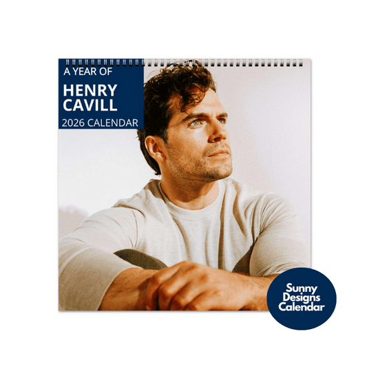 Henry Cavill 2026 Wall Calendar - Sunny Designs Posters Celebrity Wall Art - Unique Gift - Celebrity Calendar Planner Desk 