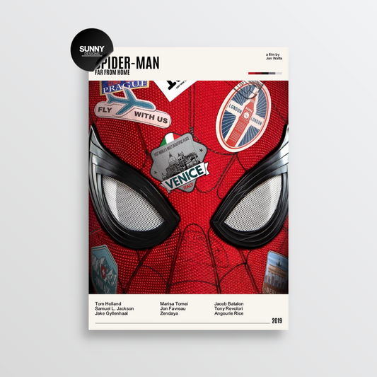 Spider-Man Far From Home minimalist movie film TV show serie poster. Ontdek onze collectie minimalistische filmposters en tv-serieposters, perfect voor liefhebbers van stijlvolle wanddecoratie. Deze unieke kunstwerken zijn een must-have voor filmliefhebbers en voegen een moderne touch toe aan elk interieur.