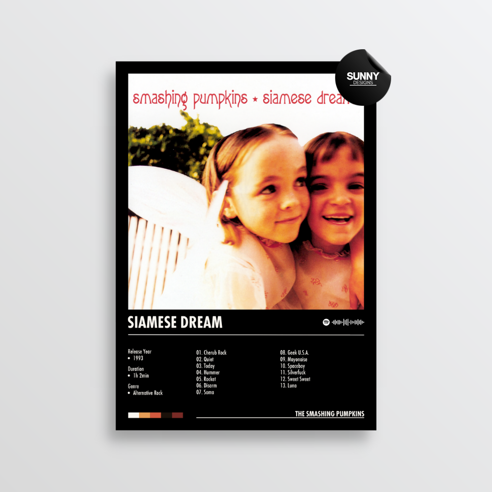 The Smashing Pumpkins Siamese Dream merch custom album cover poster music poster personalized gifts poster mockup poster template album posters for wall Sunny Designs Poster 