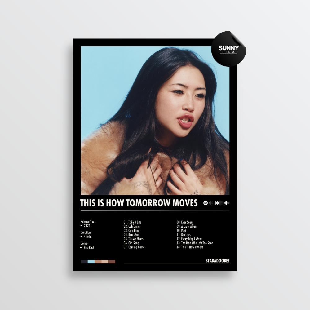 beabadoobee This Is How Tomorrow Moves merch custom album cover poster music poster personalized gifts poster mockup poster template album posters for wall Sunny Designs Poster
