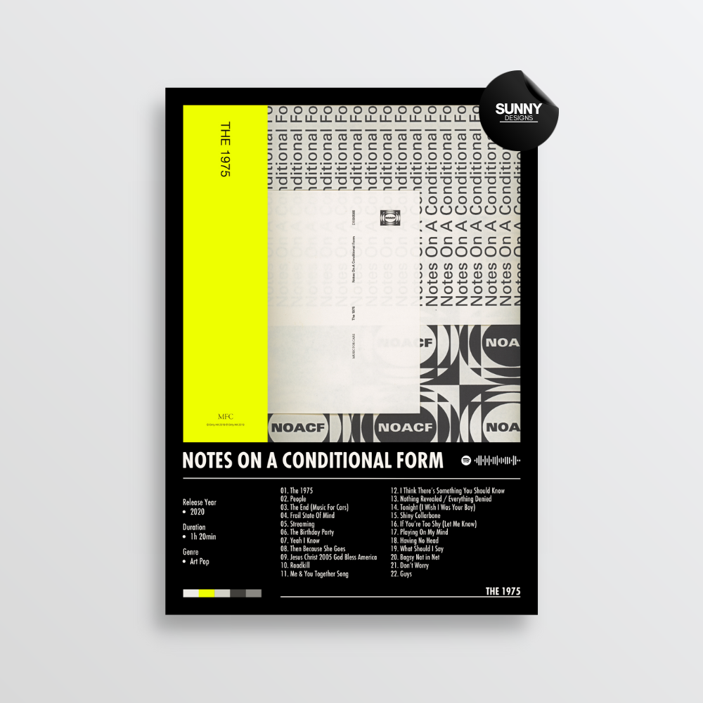 The 1975 Notes On A Conditional Form merch custom album cover poster music poster personalized gifts poster mockup poster template album posters for wall Sunny Designs Poster 