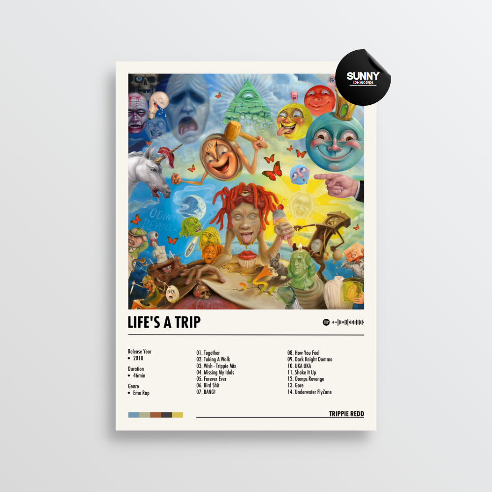 Trippie Redd - Life's A Trip | Album Cover Poster – Sunny Designs Posters