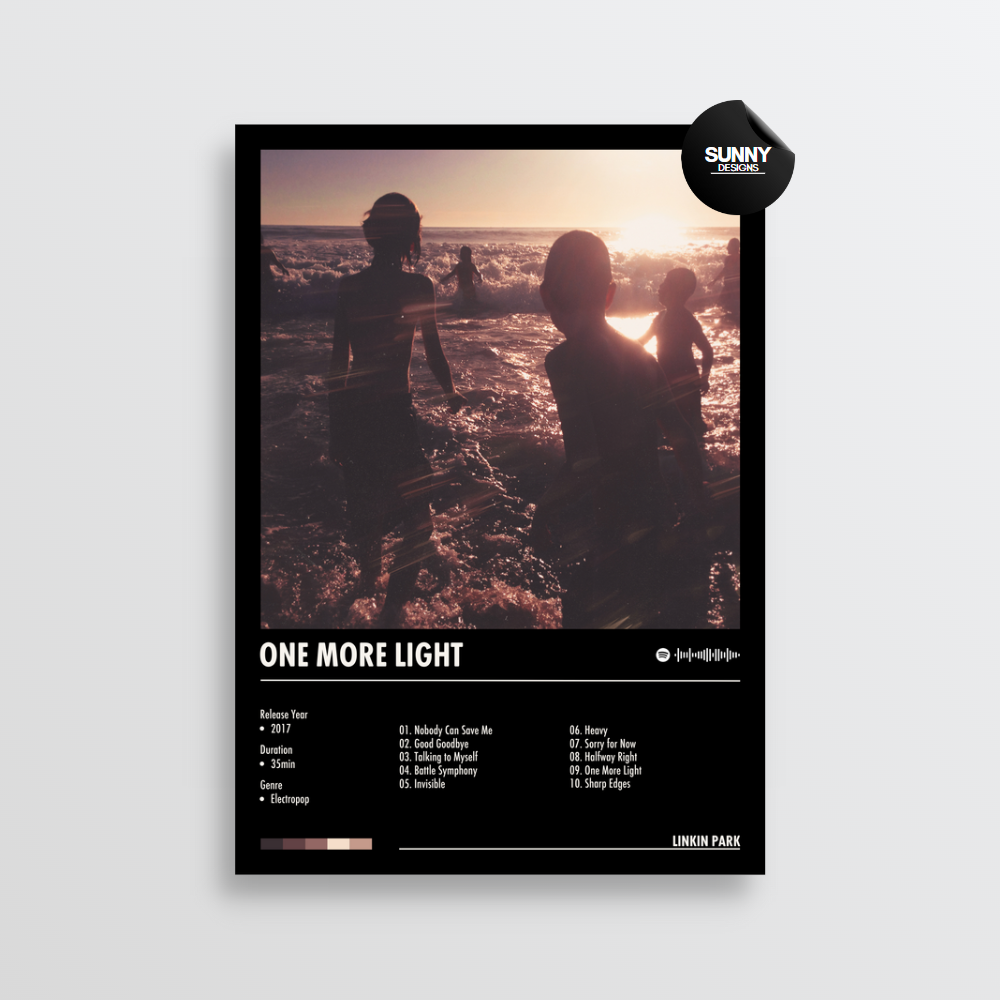 Linkin Park One More Light merch custom album cover poster music poster personalized gifts poster mockup poster template Sunny Designs Poster 