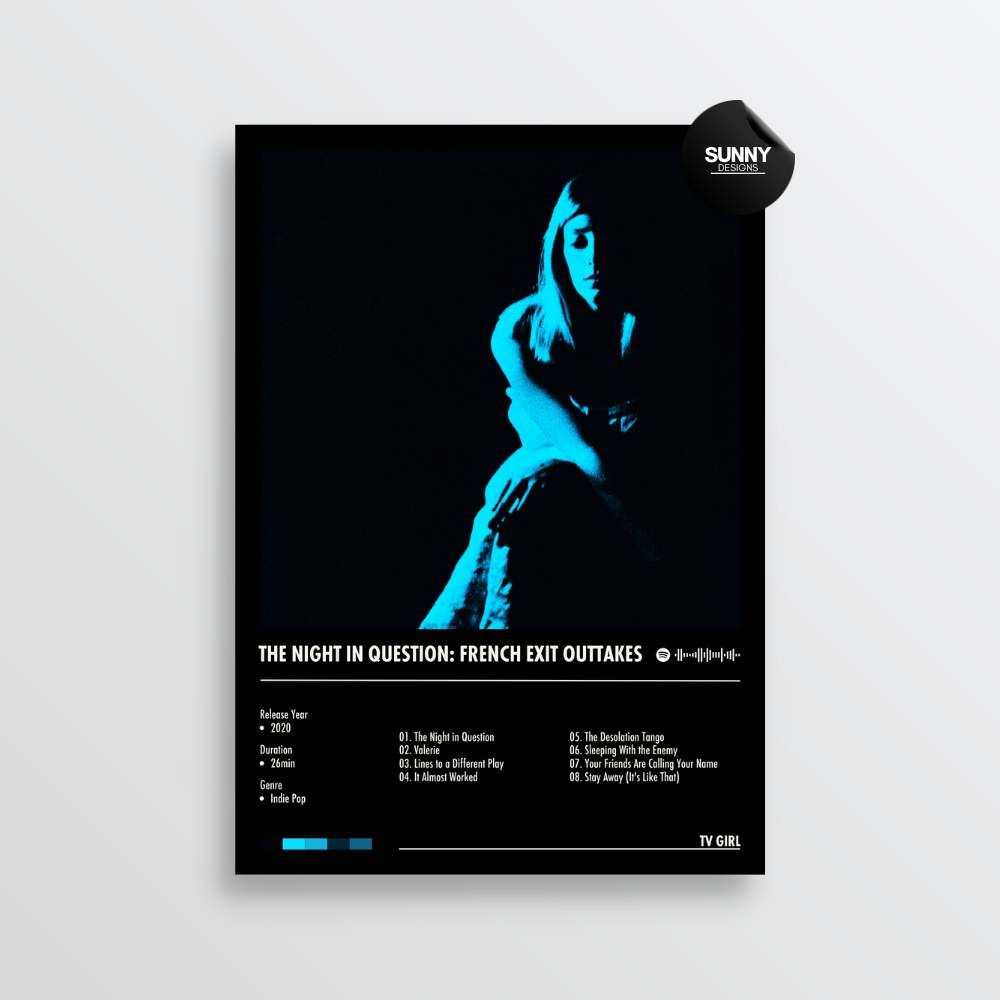 TV Girl The Night in Question: French Exit Outtakes merch custom album cover poster music poster personalized gifts poster mockup poster template album posters for wall Sunny Designs Poster 