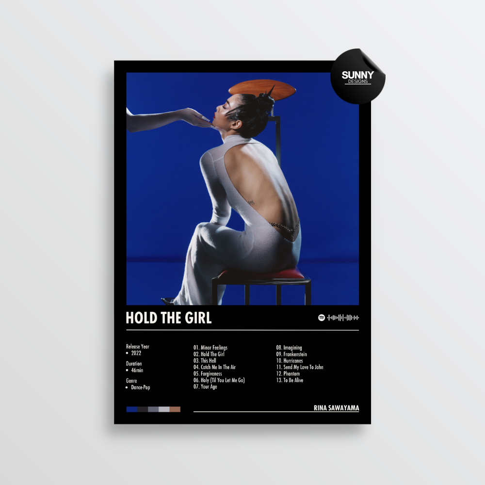 Rina Sawayama Hold The Girl merch custom album cover poster music poster personalized gifts poster mockup poster template album posters for wall Sunny Designs Poster 