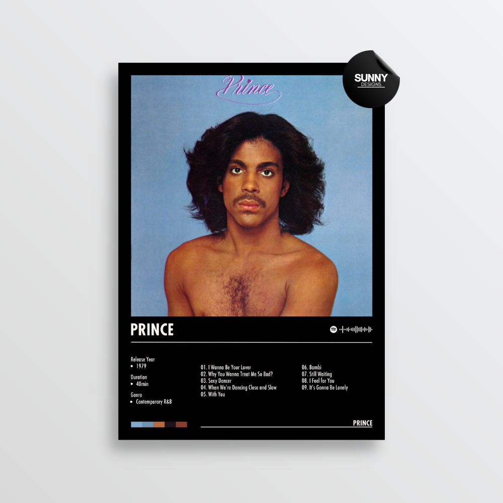 Prince Prince merch custom album cover poster music poster personalized gifts poster mockup poster template album posters for wall Sunny Designs Poster 