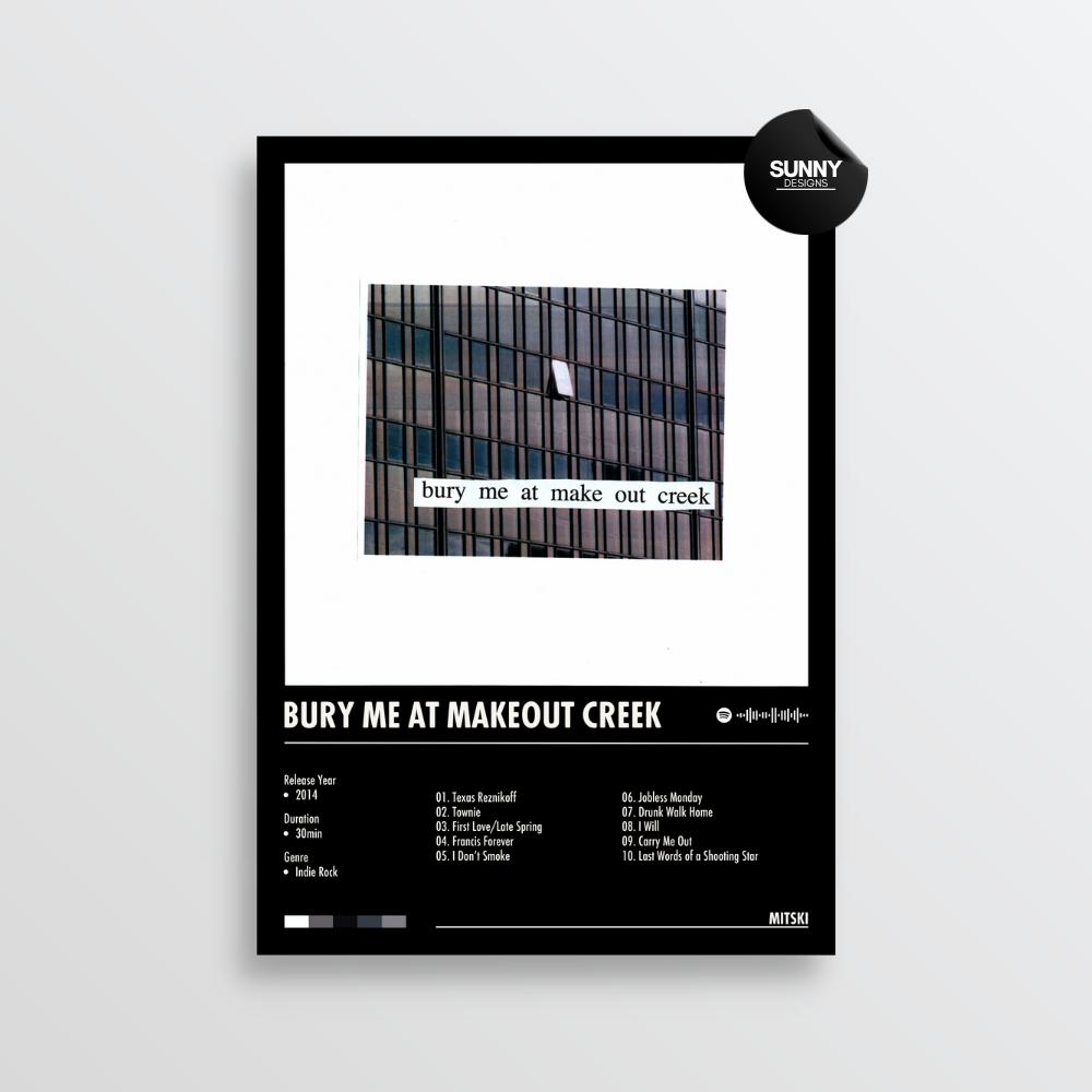 Mitski Bury Me At Makeout Creek merch custom album cover poster music poster personalized gifts poster mockup poster template album posters for wall Sunny Designs Poster 