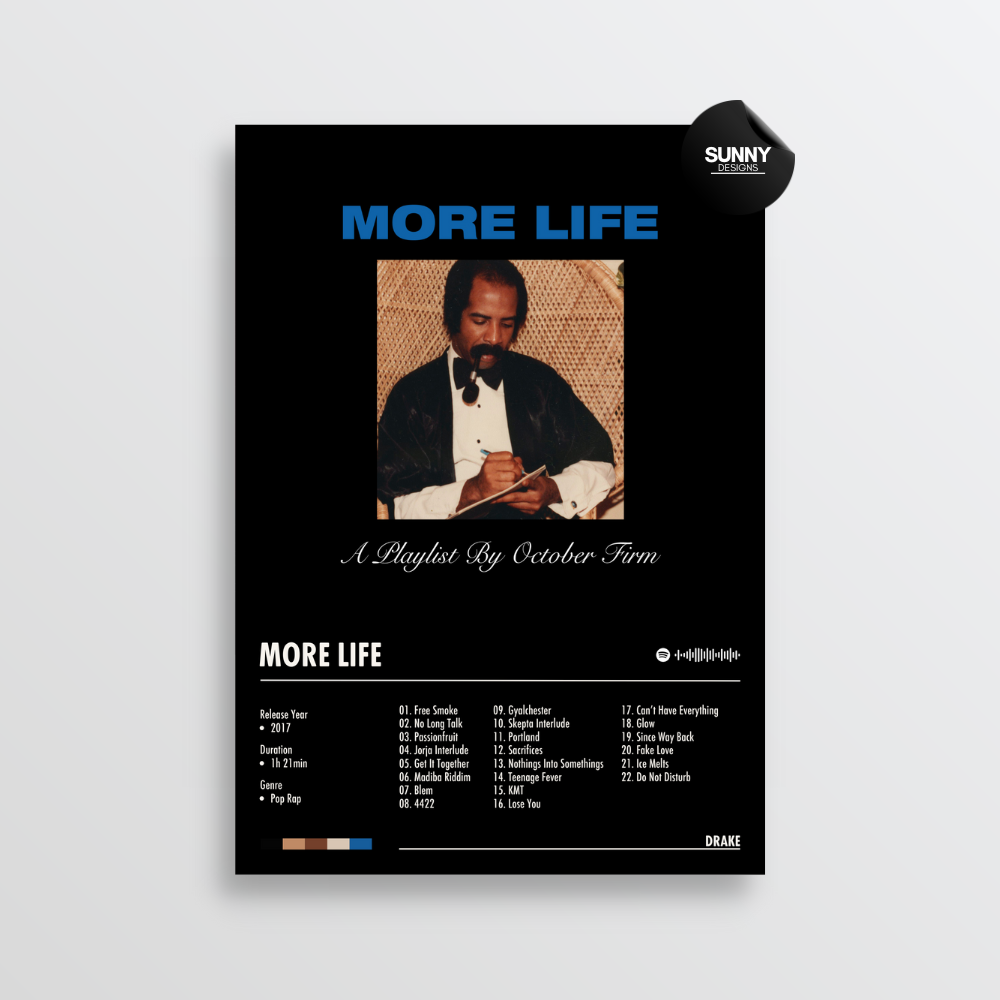 Drake More Life merch custom album cover poster music poster personalized gifts poster mockup poster template Sunny Designs Poster