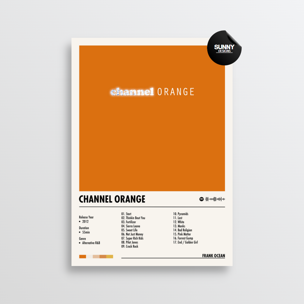 Frank Ocean - Channel Orange | Affiche de couverture d'album