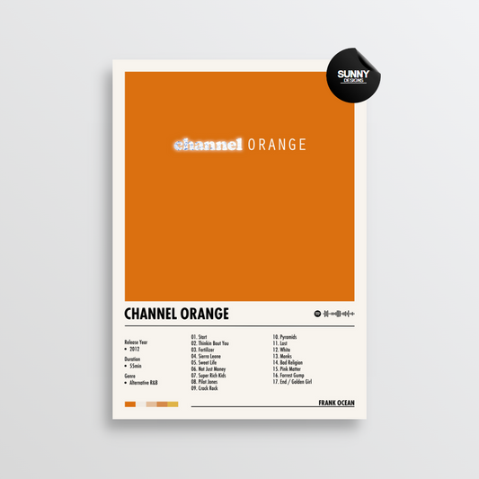 Frank Ocean - Channel Orange | Póster de portada del álbum