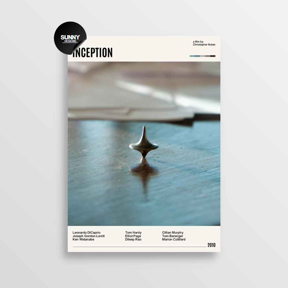 Inception | Minimalist Movie Poster – Sunny Designs Posters