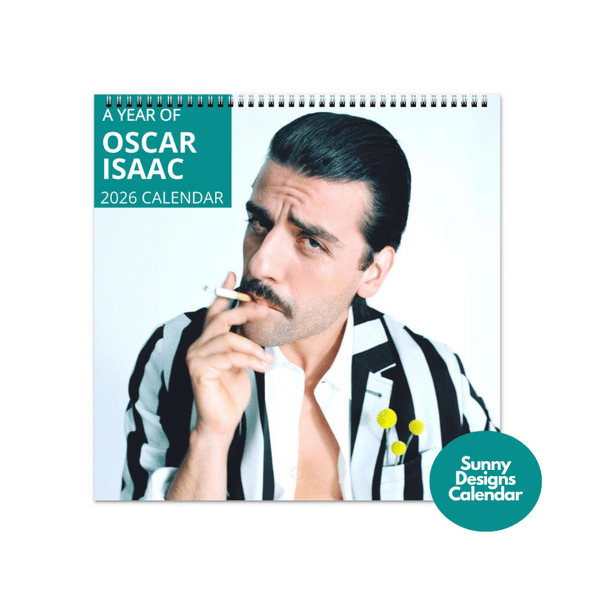 Oscar Isaac 2026 Wall Calendar - Sunny Designs Posters Celebrity Wall Art - Unique Gift - Celebrity Calendar Planner Desk 