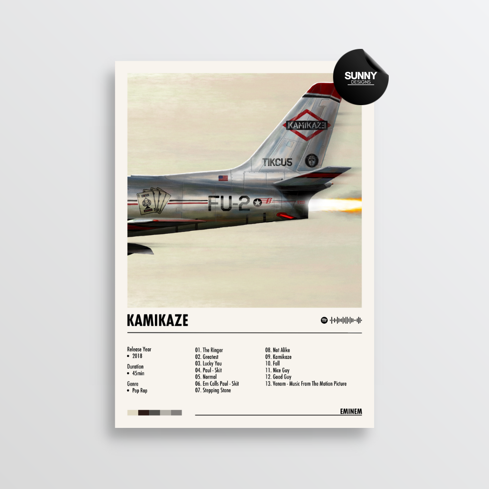 Eminem - Kamikaze | Album Cover Poster – Sunny Designs Posters