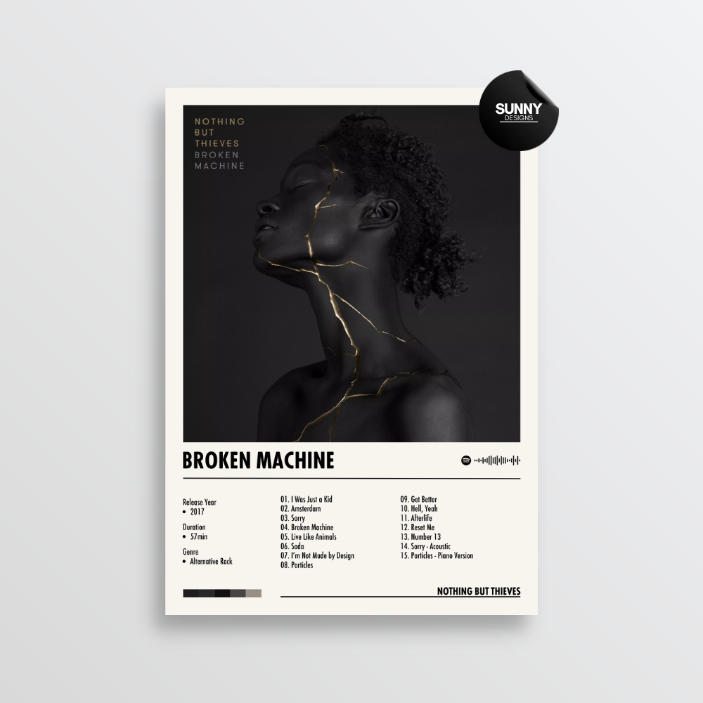 Nothing But Thieves Broken Machine (Deluxe) merch custom album cover poster music poster personalized gifts poster mockup poster template album posters for wall Sunny Designs Poster 