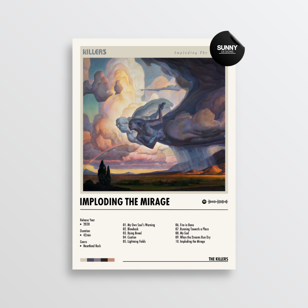 Imploding Mirage The Killers - Imploding the Mirage | Album Cover Poster – Sunny Designs ...