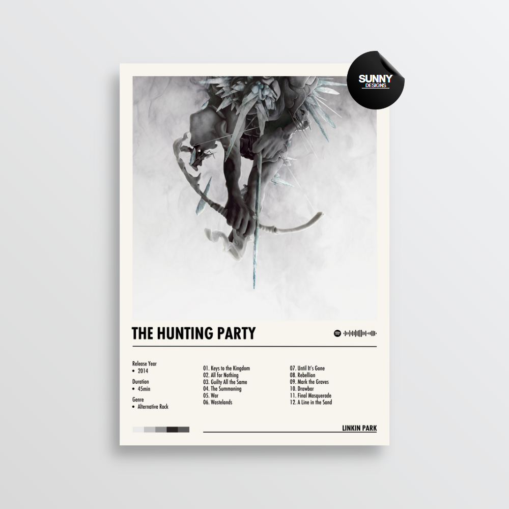 Linkin Park The Hunting Party merch custom album cover poster music poster personalized gifts poster mockup poster template Sunny Designs Poster 