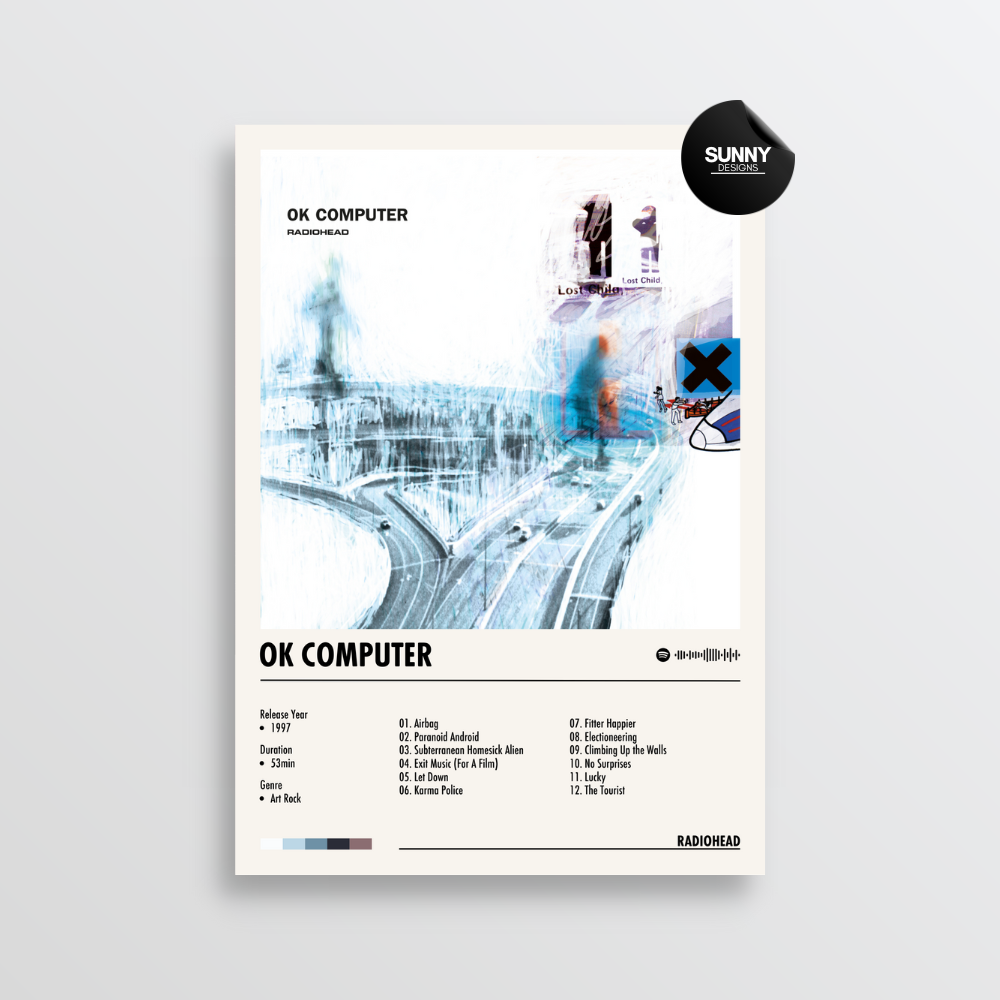 Radiohead - OK Computer | Album Cover Poster – Sunny Designs Posters