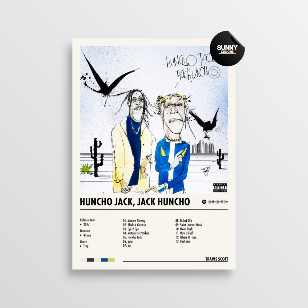 Travis Scott Huncho Jack Jack Huncho Album Cover Poster
