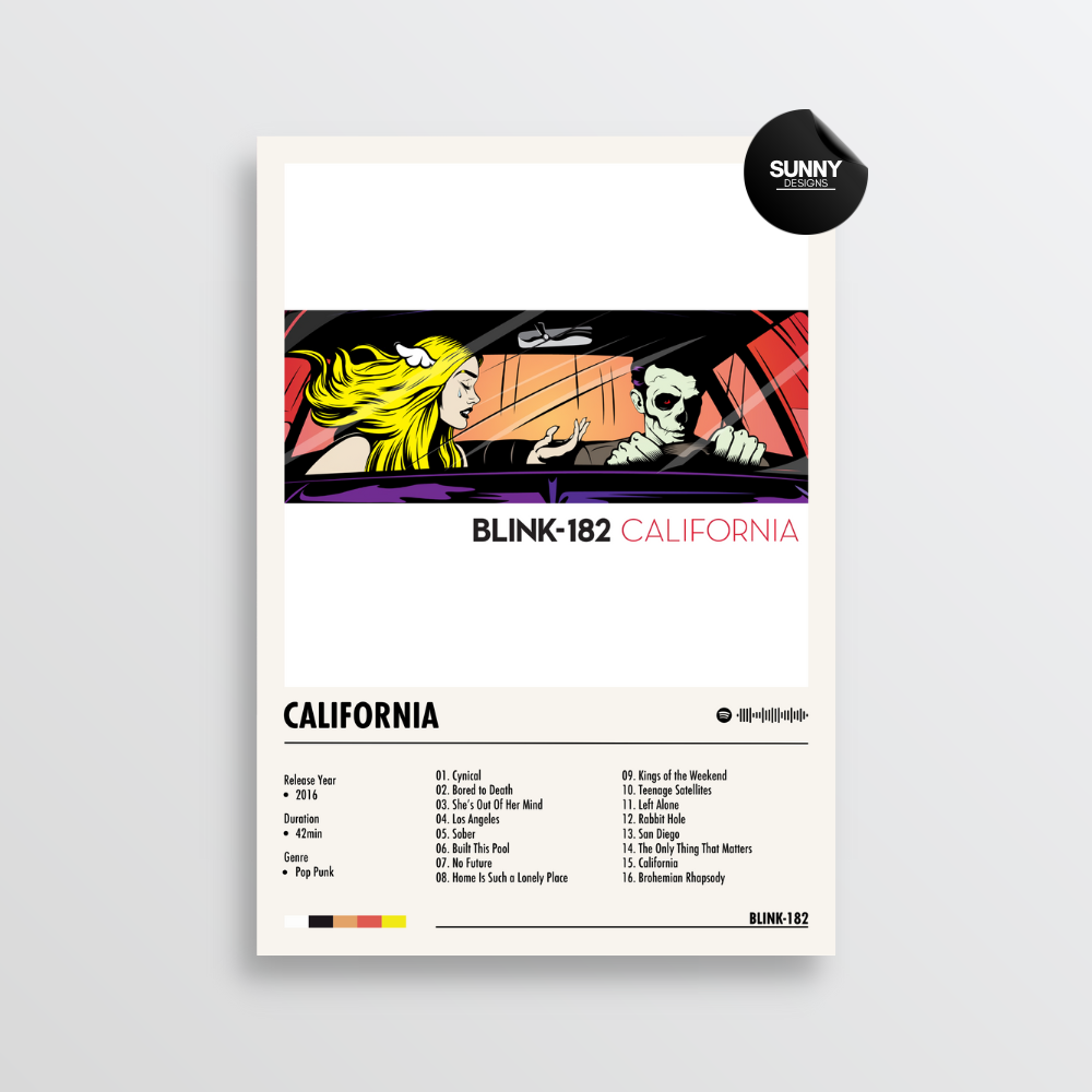 Blink 182 California Album Cover Poster Sunny Designs Posters blink-182-california-album-cover-poster-sunny-designs-posters