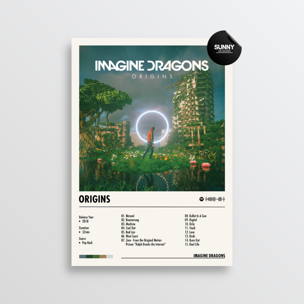 Imagine Dragons Origins (Deluxe) merch custom album cover poster music poster personalized gifts poster mockup poster template album posters for wall Sunny Designs Poster 