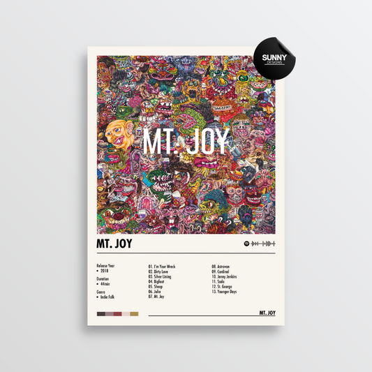 Mt. Joy Mt. Joy merch custom album cover poster music poster personalized gifts poster mockup poster template album posters for wall Sunny Designs Poster 