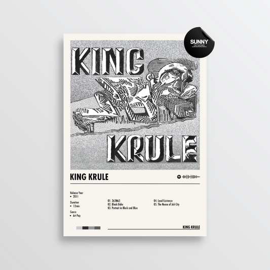 King Krule King Krule merch custom album cover poster music poster personalized gifts poster mockup poster template album posters for wall tracklist Sunny Designs Poster
