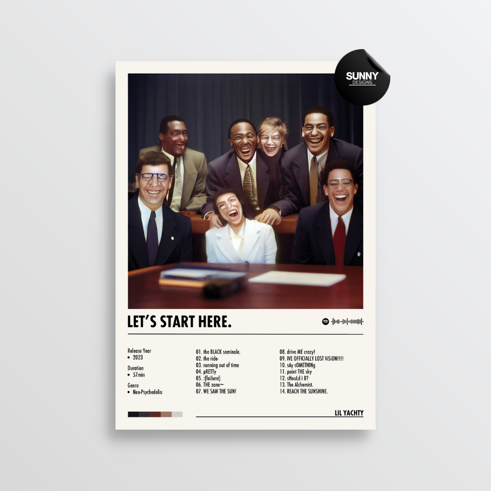 Lil Yachty Let’s Start Here merch custom album cover poster music poster personalized gifts poster mockup poster template album posters for wall Sunny Designs Poster 