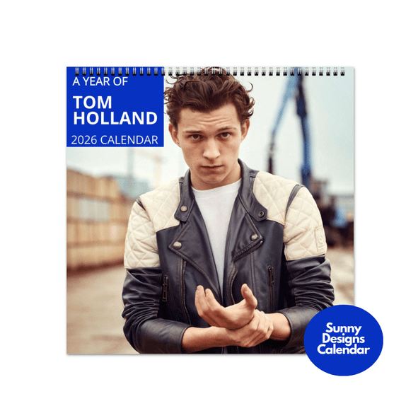 Tom Holland 2026 Wall Calendar - Sunny Designs Posters Celebrity Wall Art - Unique Gift - Celebrity Calendar Planner Desk 