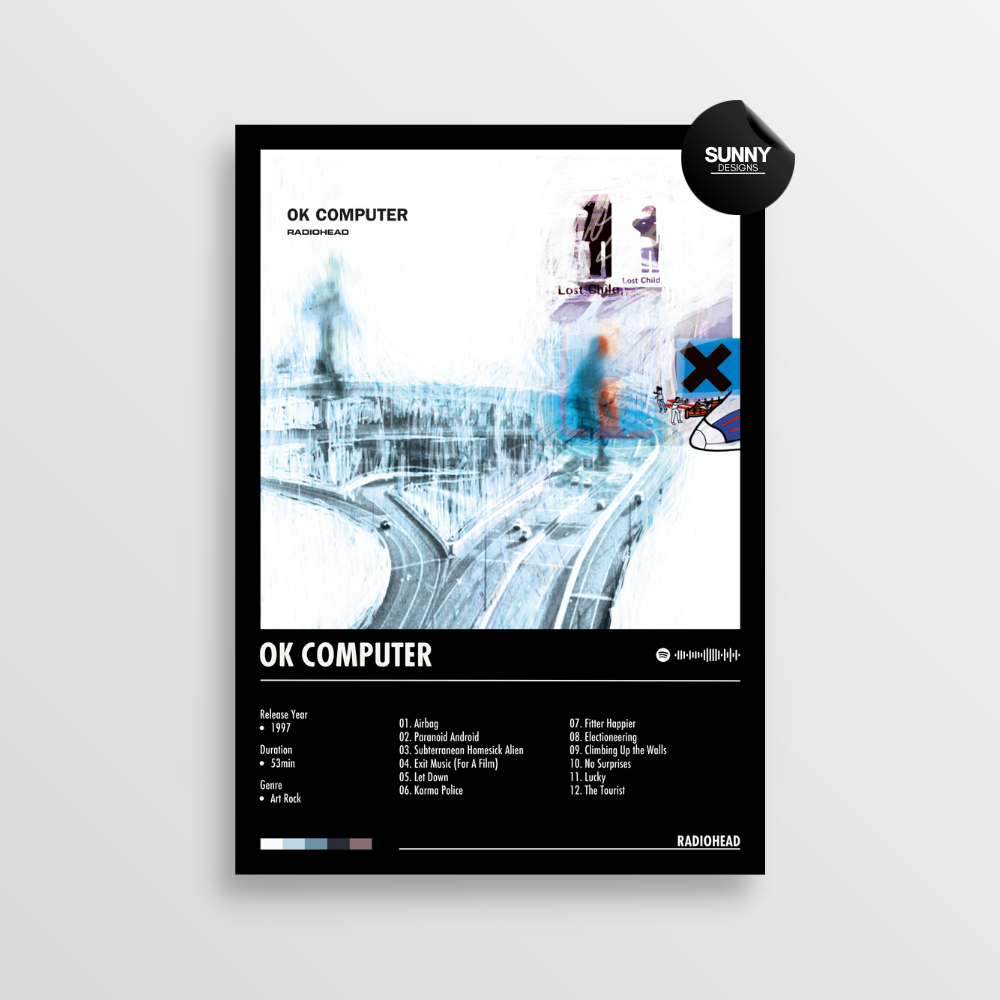 Radiohead - OK Computer | Album Cover Poster – Sunny Designs Posters