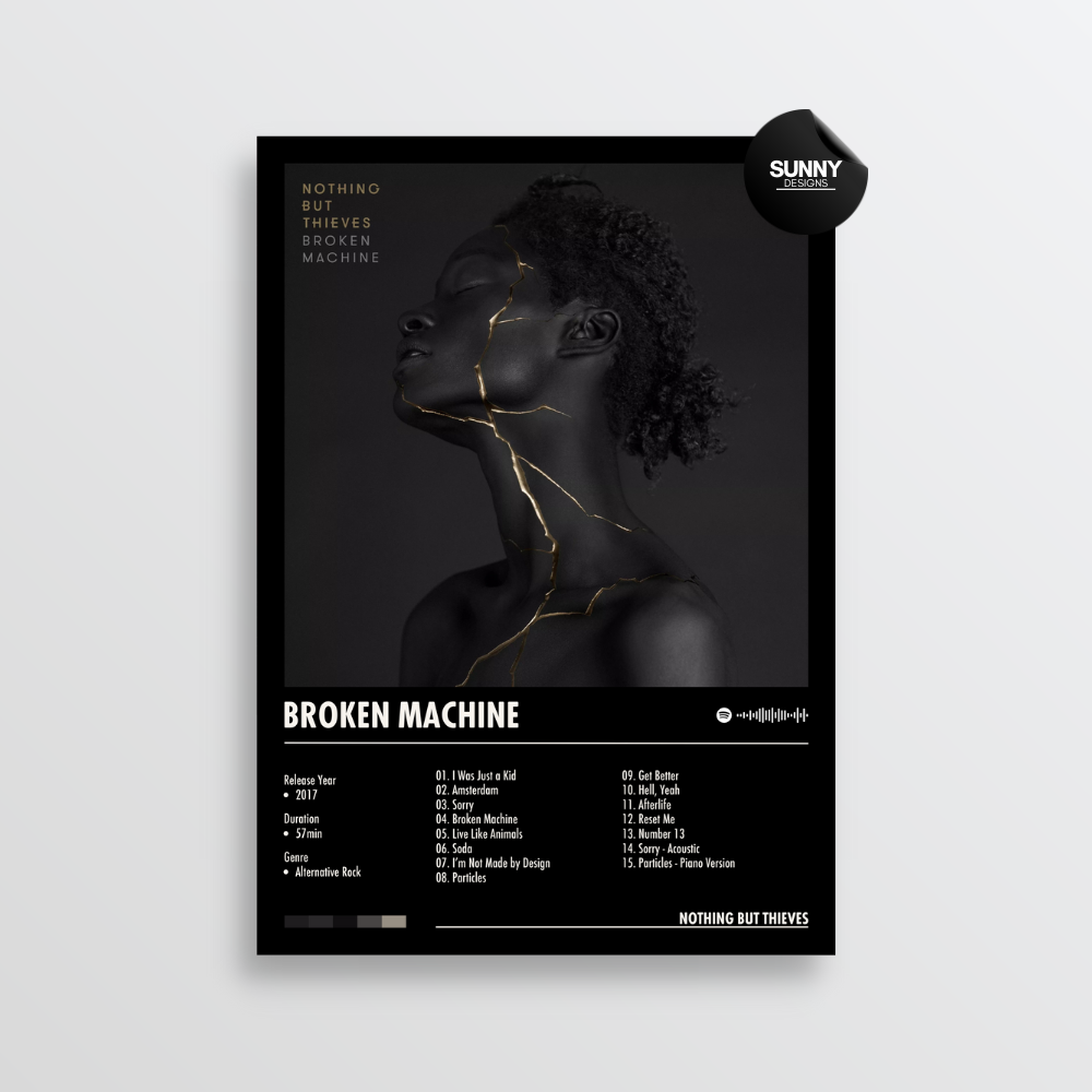 Nothing But Thieves Broken Machine (Deluxe) merch custom album cover poster music poster personalized gifts poster mockup poster template album posters for wall Sunny Designs Poster 