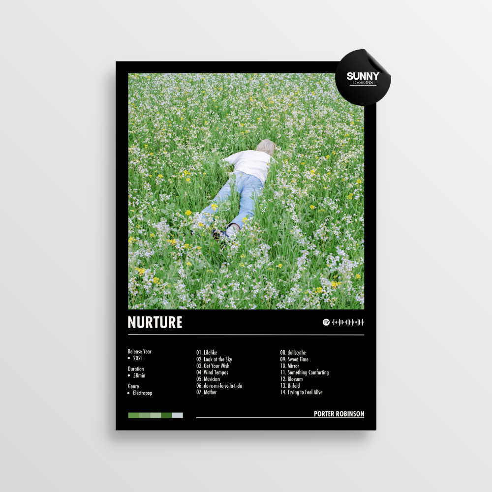 Porter Robinson Nurture merch custom album cover poster music poster personalized gifts poster mockup poster template album posters for wall Sunny Designs Poster
