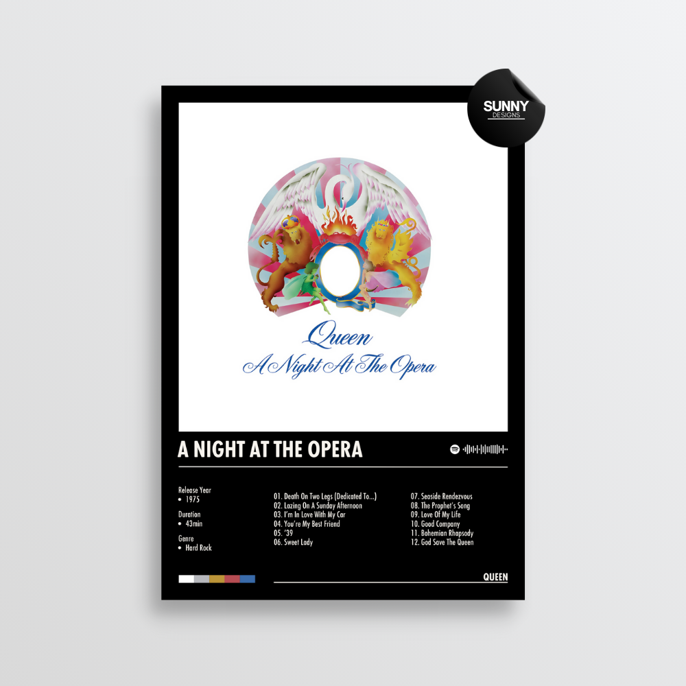 Queen - A Night at the Opera | Album Cover Poster – Sunny Designs Posters