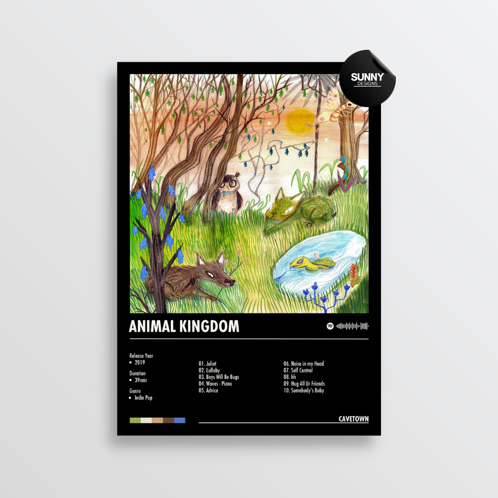 Cavetown Animal Kingdom merch custom album cover poster music poster personalized gifts poster mockup poster template album posters for wall Sunny Designs Poster
